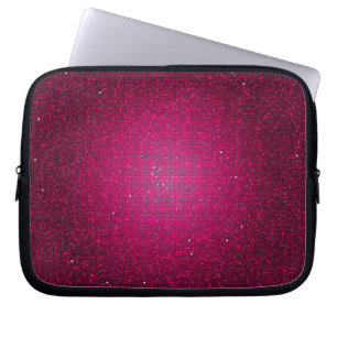 Capa Para Notebook Caso protetor do Glitz cor-de-rosa do disco do