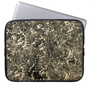 Capa Para Notebook Castanho e Dourado País de Couros Ocidental