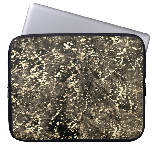 Capa Para Notebook Castanho e Dourado País de Couros Ocidental (Frente)