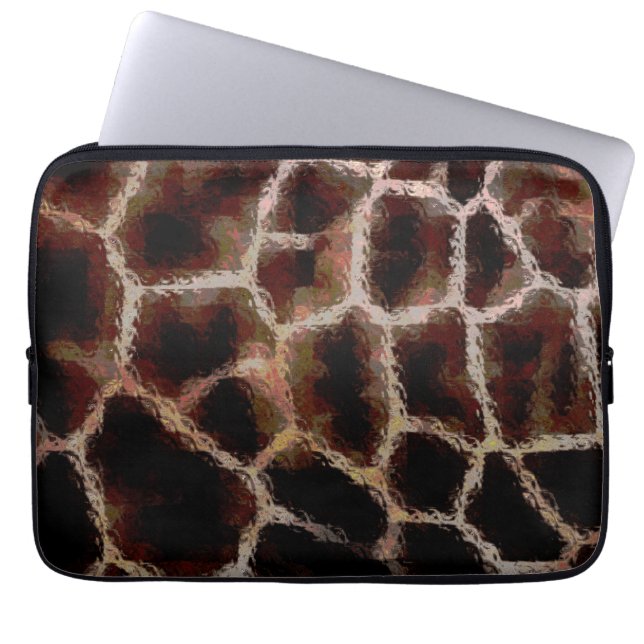 Capa Para Notebook Castanho para impressão animal (Frente)