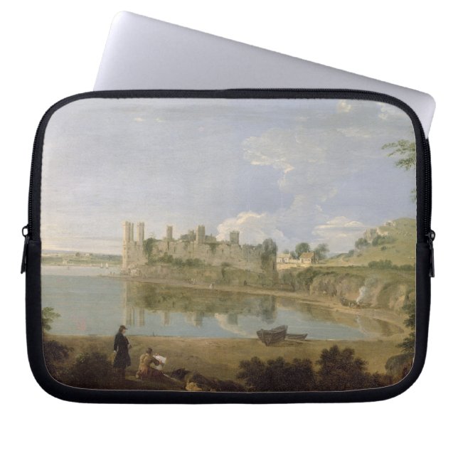 Capa Para Notebook Castelo de Caernarvon, c.1745-50 (óleo em canvas) (Frente)