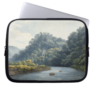 Capa Para Notebook Castelo de Goodrich no Wye (w/c, caneta & tinta,