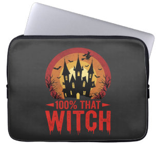Capa Para Notebook Castelo de Halloween daquela Bruxa 100%
