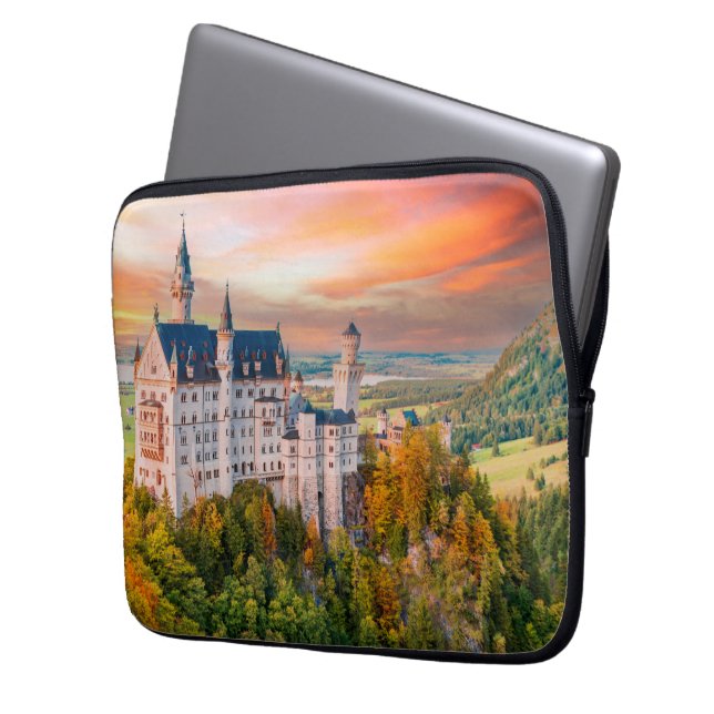 Capa Para Notebook castelo de Neuschwanstein (Frente Esquerda)