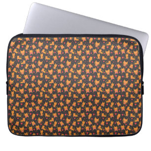 Capa Para Notebook Cat Art Padrões para gatos brancos