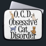 Capa Para Notebook Cat Obcecado<br><div class="desc">Eu tenho transtorno obsessivo do gato. Eu sou TOC para todos os meus gatos bonitos. Um presente engraçado para alguém louco por gatinhos. Eu adoro gatos, eles são a minha obsessão.</div>