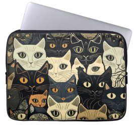 Capa Para Notebook Cat Pattern Artsy