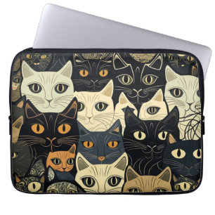 Capa Para Notebook Cat Pattern Artsy