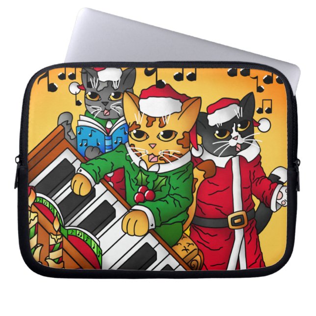 Capa Para Notebook Cats de Natal (Frente)