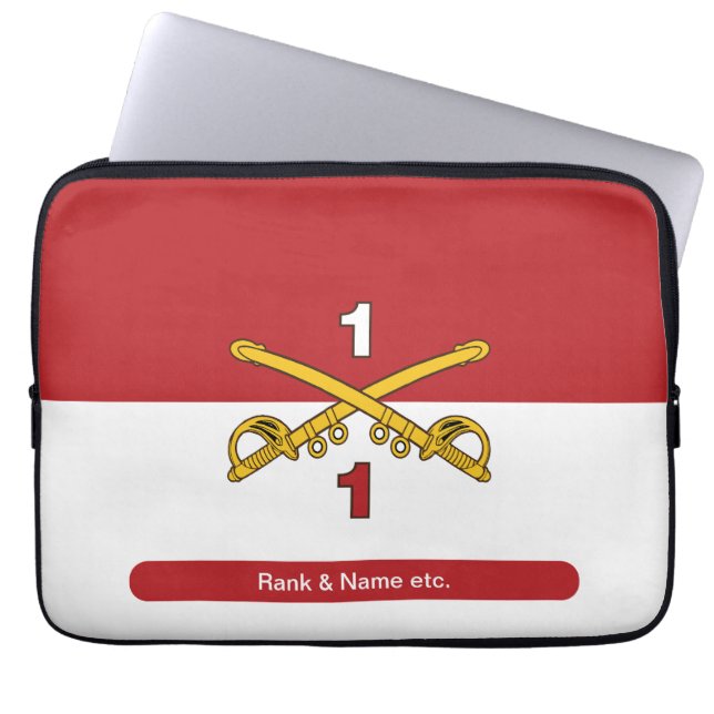 Capa Para Notebook Cav Guidon cruzou Bolsa de laptop Sabers (Frente)