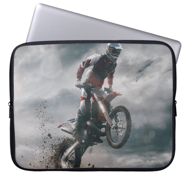 Capa Para Notebook Cavaleiro Motocross (Frente)