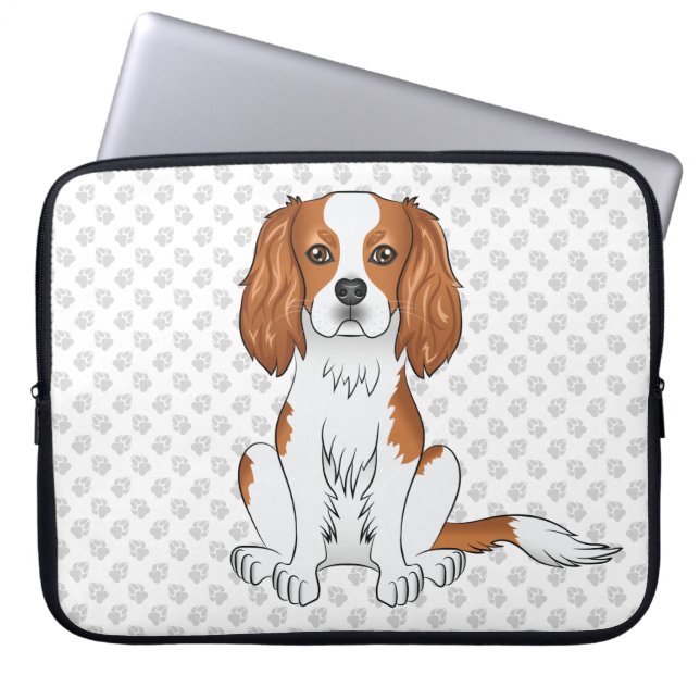 Capa Para Notebook Cavalier King Charles Spaniel & Patas Blenheim (Frente)