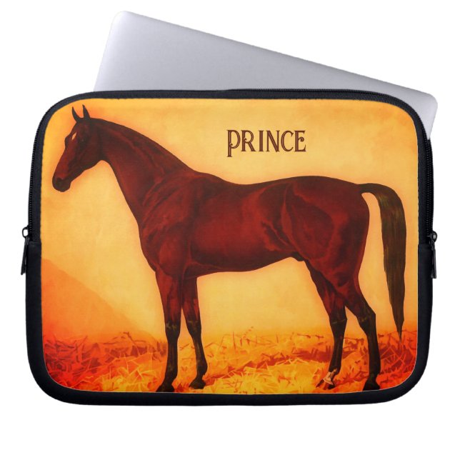 Capa Para Notebook Cavalo árabe - personalizado (Frente)