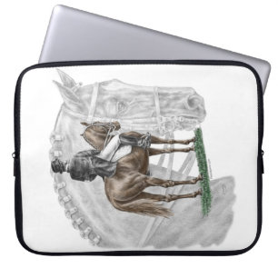 Capa Para Notebook Cavalo de Dressagem de XHalt-Salute
