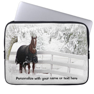 Capa Para Notebook Cavalo do inverno