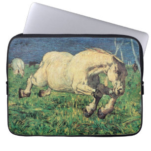 Capa Para Notebook Cavalo Galopante por Giovanni Segantini, Arte Anti