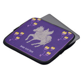 Capa Para Notebook Cavalo roxo com asas Eletrônicos