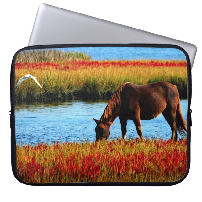 Capa Para Notebook Cavalo selvagem (Frente)