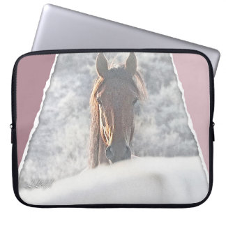Capa Para Notebook Cavalo selvagem "Eu te vejo" manga de computador