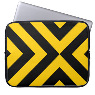 Capa Para Notebook Cavalos Amarelos e Pretos