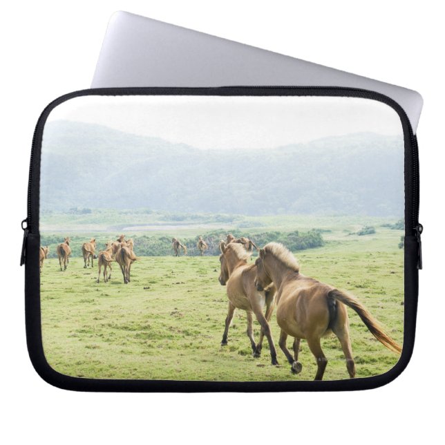 Capa Para Notebook Cavalos correndo (Frente)