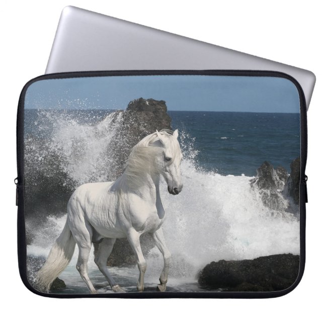 Capa Para Notebook Cavalos da fantasia: Mares do sul (Frente)