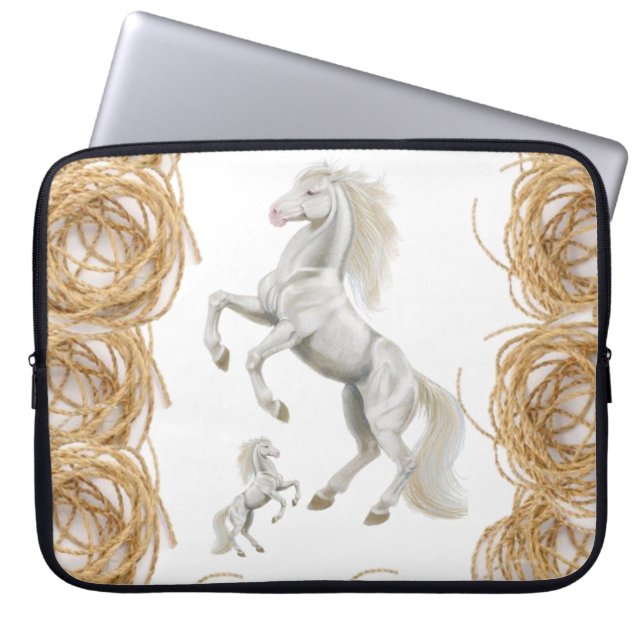 Capa Para Notebook Cavalos de bolsa de laptop (Frente)