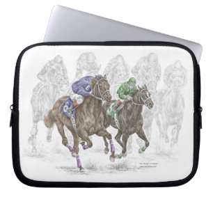 Capa Para Notebook Cavalos de Corrida Galopante