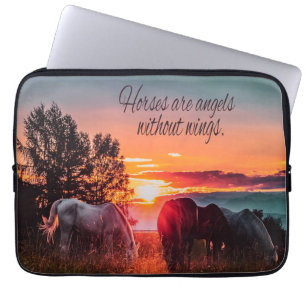 Capa Para Notebook Cavalos são anjos sem asas