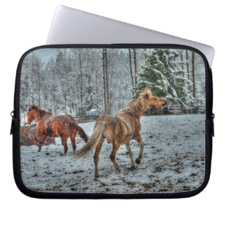 Capa Para Notebook Cavalos - Tema Ocidental Americano