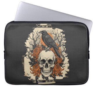 Capa Para Notebook Caveira de Halloween