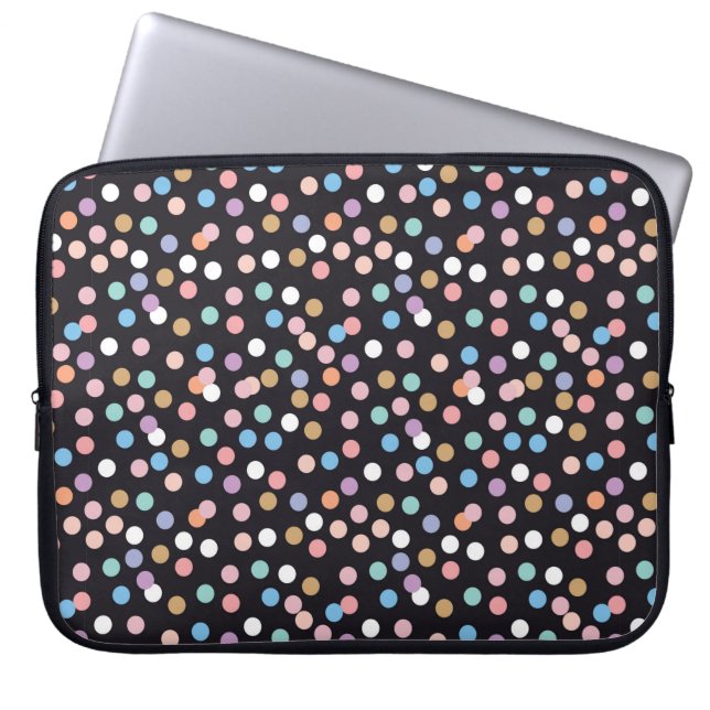 Capa Para Notebook Celebração confetti padrão sem falhas, fundo w (Frente)