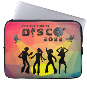 Capa Para Notebook Celebração de multicores do piso de dança de Disco