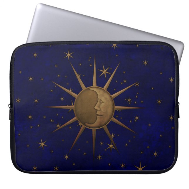 Capa Para Notebook Celestial Sun Moon Starry Night (Frente)