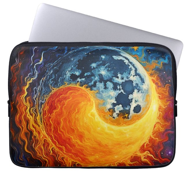 Capa Para Notebook Celestial Yin Yang Art (Frente)