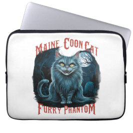 Capa Para Notebook Cemitério lunático Sussurros: Design Furry Ghost