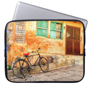 Capa Para Notebook Cena da Rua Rajasthan: Estilo Indiano