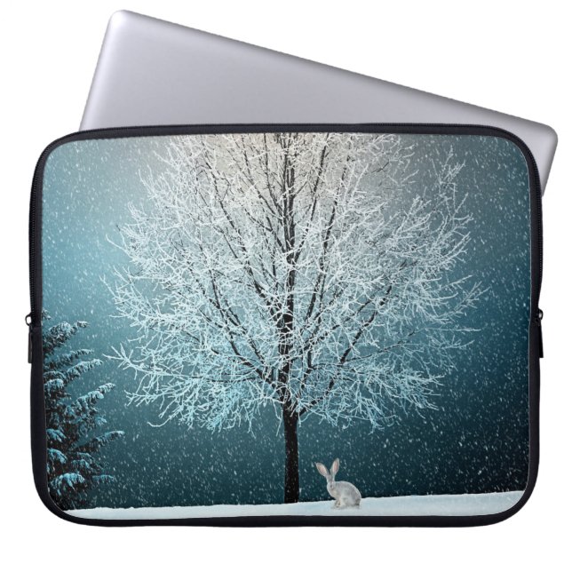 Capa Para Notebook Cena de inverno (Frente)
