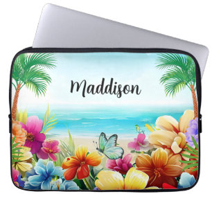 Capa Para Notebook Cena de Praia de Verão Divertida