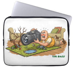Capa Para Notebook Cena Divertida de Fotografia de Vida Selvagem em D