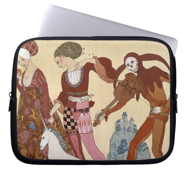 Capa Para Notebook Cena medieval por Georges Barbier (Frente)