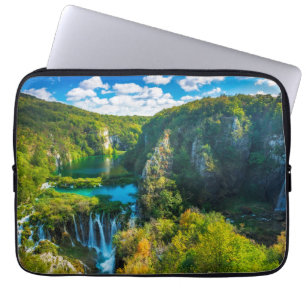 Capa Para Notebook Cenário de cascata elegante, Croácia