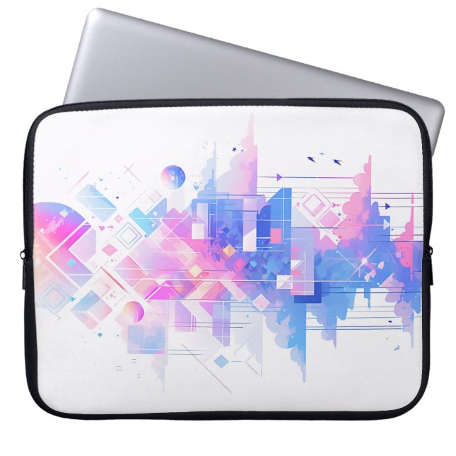 Capa Para Notebook Cenário Geométrico Sonhador do Céu (Frente)