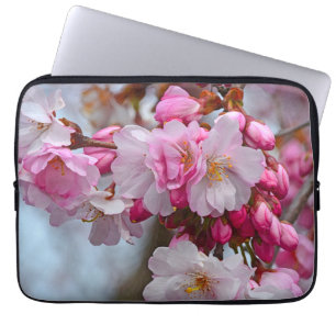 Capa Para Notebook Cereja rosa floresce