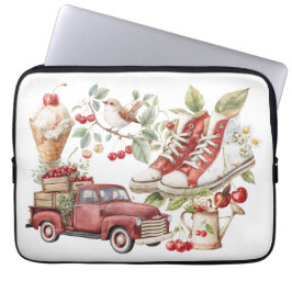 Capa Para Notebook Cerejas Doces de Verão