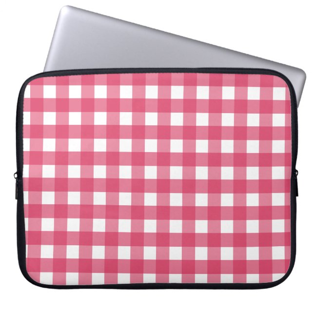 Capa Para Notebook Cerise Gingham (Frente)