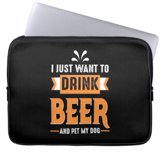 Capa Para Notebook Cerveja Beer Beer e Cachorro