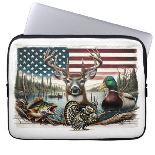 Capa Para Notebook Cervo e Campo Americano