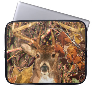 Capa Para Notebook Cervos da cauda branca da camuflagem do fanfarrão