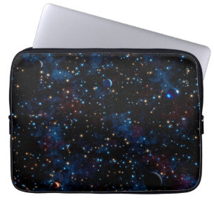 Capa Para Notebook Céu estrelado com estrelas e planetas